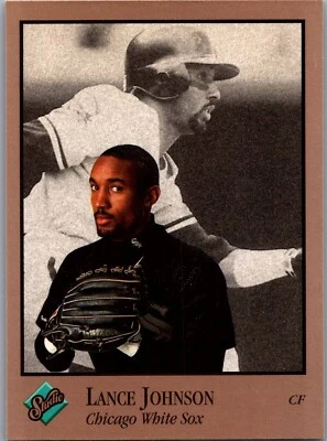 1992 Studio Baseball - #154 Lance Johnson - Image 1 of 2