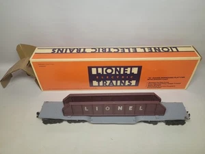 1955 cast metal Lionel 6418-4 Machinery Load Car Depressed Center 8 Wheel trucks - Picture 1 of 21
