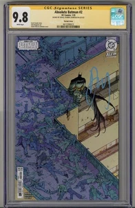 ABSOLUTE BATMAN #2 CGC 9.8 SS SIGNED DANIEL WARREN JOHNSON VARIANT COVER POP 10 - Picture 1 of 4