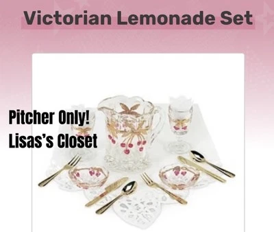 ¡Solo jarra de vidrio! Pleasant Co. Samantha American Girl Muñeca Limonada Tea Party Foto 1 de 4