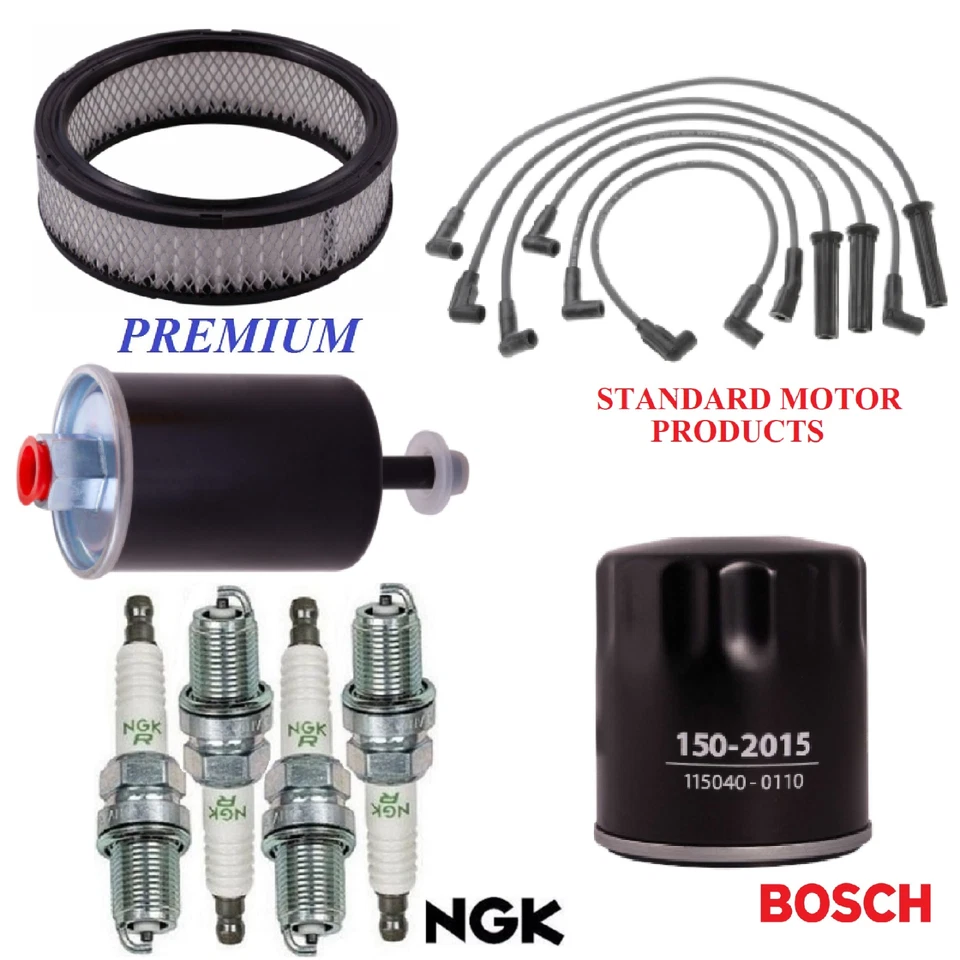 Tune Up Kit Filters Wire Spark Plugs For PONTIAC J2000 L4 1.8L 1983 - Image 1 of 1