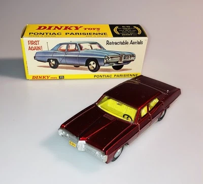 (var.2) Juguete Dinky 173 Pontiac Parisienne vintage base pintada stock de tienda antiguo Foto 1 de 4