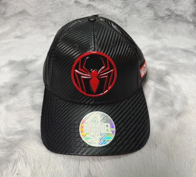 Boné chapéu Homem-Aranha alça preta traseira bonés essenciais Marvel quadrinhos - Imagem 1 de 4