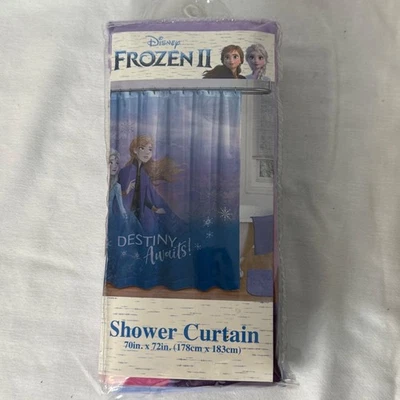 Disney Frozen II Cortina de Ducha 70" x 72" Microfibra NUEVO Foto 1 de 2