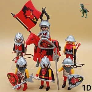 Playmobil ejercito dragon rojo-caballero-soldado-guerrero-batallon medieval - Imagen 1 de 6