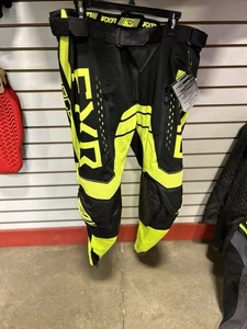 FXR 2024 Motorcross Clutch Pants Men's Black/Yellow 34 NOS - Picture 1 of 4