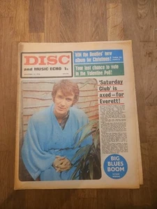 Disc and Music Echo November 23rd 1968 Kenny Everett Cover Beatles White Album - Imagen 1 de 4