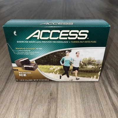 Barritas de Ejercicio Melaleuca Access Mint Chocolate Ice Protein 300g NUEVO Foto 1 de 4