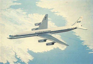 Postkarte Fluggesellschaft Scandinavian Airlines Douglas DC-8-63 CC8. - Bild 1 von 2