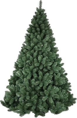 Albero Di Natale Pino 150 180 210 240 270 CM SUPER FOLTO REALISTICO VERDE NATALE - Immagine 1 di 4