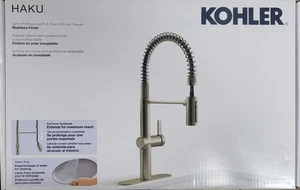 Rubinetto cucina estraibile semi-pro Kohler Haku modello RC38475P-MX2-NA spazzola nichel - Foto 1 di 3