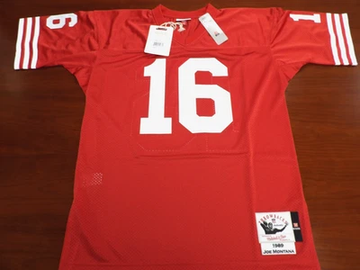 ПОДЛИННАЯ ФУТБОЛКА MITCHELL & NESS NFL SAN FRANCISCO 49ERS JOE MONTANA РАЗМЕР L 44 - Изображение 1 из 4