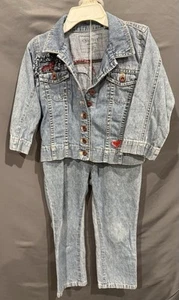 Chicettes Size 1 Denim Jacket And Jeans Set - Picture 1 of 3