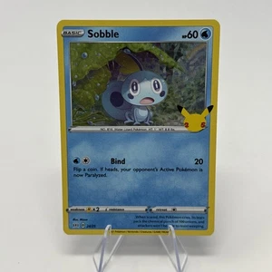 Promociones Pokémon 25 aniversario 2021 - Sobble McDonald's Holo estampado 24/25 - Imagen 1 de 6
