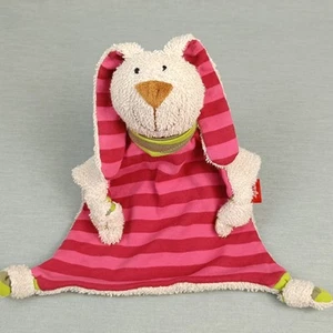 Sigikid Hase ❤️ Schmusetuch Kuscheltuch Schnuffeltuch Rot Pink Streifen - Bild 1 von 7