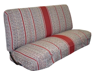 Cubiertas de asiento de banco con manta de sillín Borgoña 1960-1998 tamaño completo Chevy GMC Trucks Foto 1 de 3