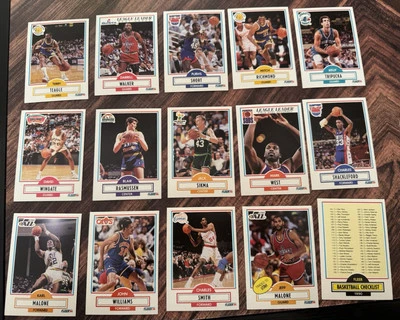 Fleer 1990-91 - Lote de 15 tarjetas de baloncesto KARL MALONE, JEFF MALONE (OTROS) Foto 1 de 2