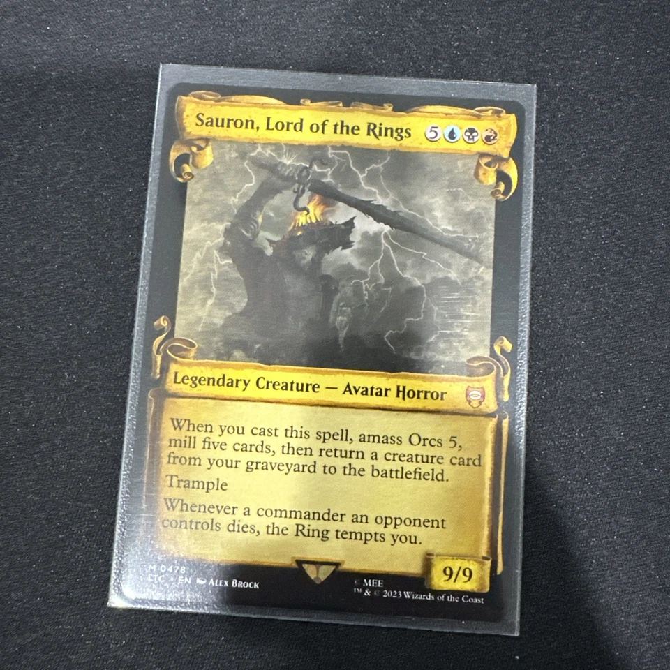 Sauron, Lord of the Rings 0478 Non-Foil NM Pack Fresh Showcase Scrolls - Image 1 of 1