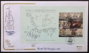 GB Cotswold 2005 Battle of Trafalgar Prestige Folleto Panel 4 en Cubierta Primer Día - Imagen 1 de 2