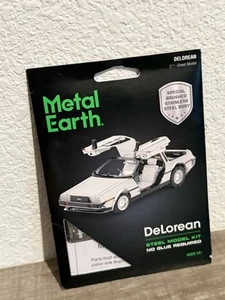 Fascinations Metal Earth DELOREAN DMC 3D Puzzle Acciaio Taglio Laser Model Kit MMS181 - Foto 1 di 6