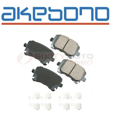 Akebono EURO Rear Disc Brake Pad Set for 2015 Audi Q3 - Braking Stopping rv Foto 1 de 4