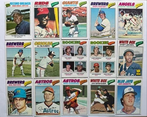 1977 Topps Baseball 50 Karten Lot (VG-VGEX-EX mit HOFer, Minor Stars, Rookies, mehr) - Bild 1 von 4