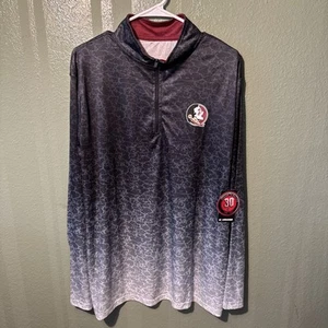 NWT Men's XL Colosseum NCAA Florida St Seminoles 1/4 Zip Lightweight Jacket - Picture 1 of 3