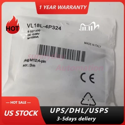 NEW SICK VL18L4P324 VL18L-4P324 6027430 Photoelectric Sensor Free Shipping - Image 1 of 4