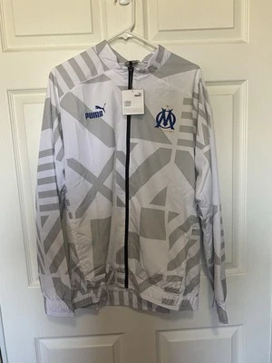 Puma Olympique De Marseille Pre-Match Full-Zip Training Jacket Size Large - Image 1 of 4