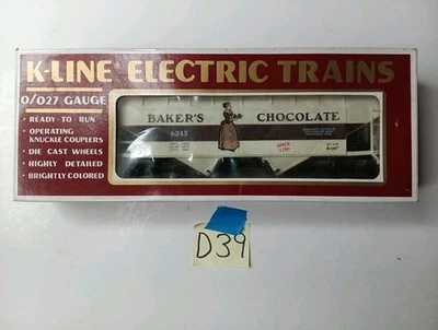 K-Line K6243 Bakers Chocolate Hopper Car O Gauge In Box Lightly Used  - Image 1 of 4