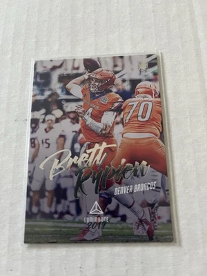 Brett Rypien Rookie 2019 Luminance #138 Denver Broncos Boise State - Image 1 of 2