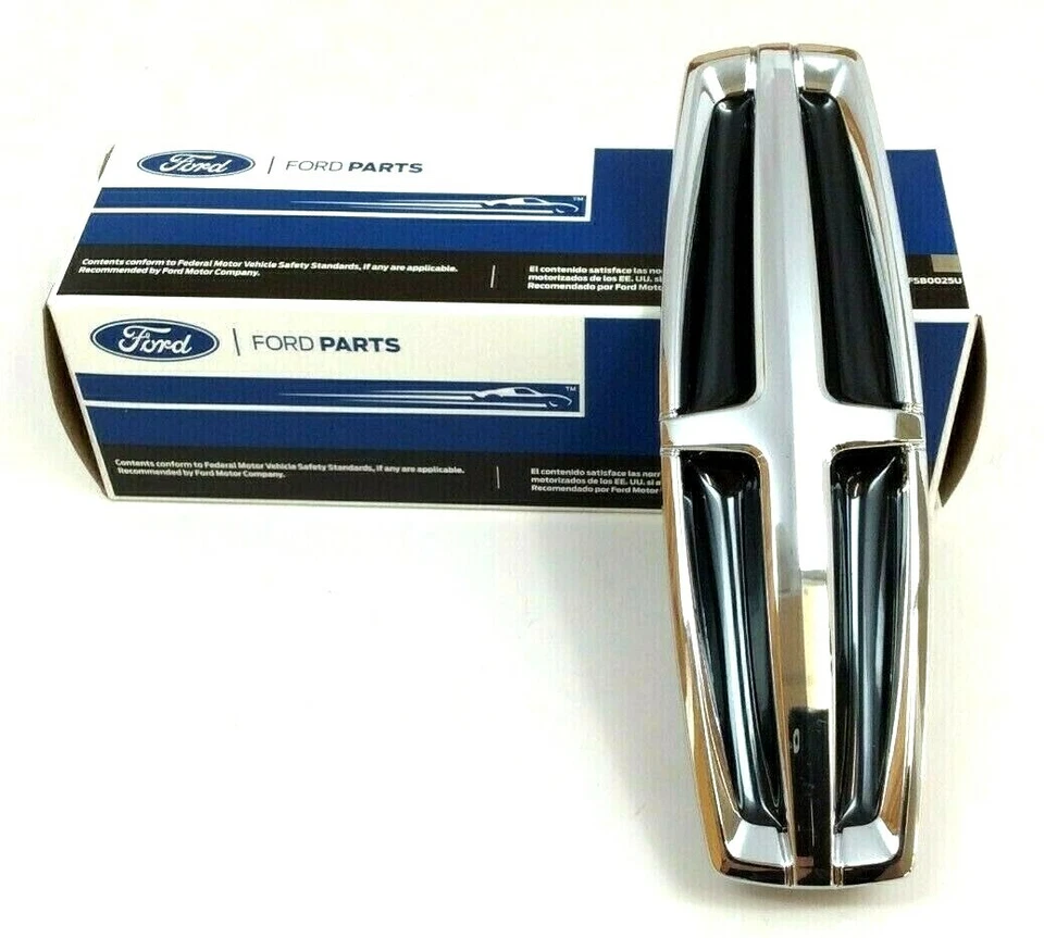 Lincoln Navigator 2015 2016 2017 parrilla delantera logotipo estrella emblema cromo negro OEM Foto 1 de 4