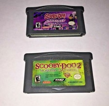 GameBoy Advance Lot Scooby-Doo 2 w/ Instructions & Scooby-Doo Unmasked