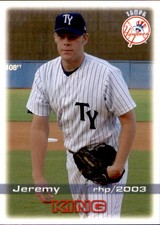 2003 Tampa Yankees Grandstand #15 Jeremy King Nocatee Florida FL Baseball Card