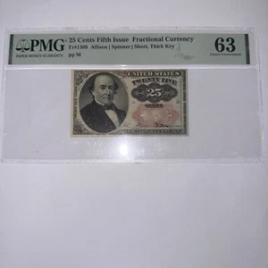 PMG 63 25cents Fifth Issue Fractional Currency Fr#1309 - Picture 1 of 2