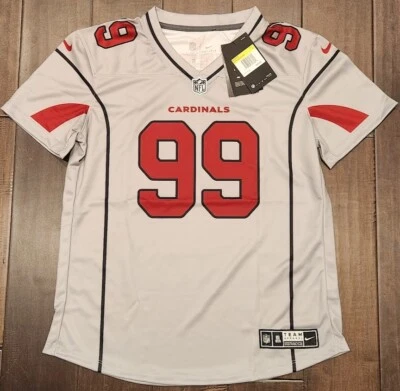 Camiseta deportiva Nike Arizona Cardinals NFL para mujer pequeña gris J.J. Watt #99 nueva con etiquetas $90 Foto 1 de 4
