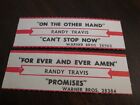 Randy Travis - For Ever & Ever Amen + On the Other Hand 2 Orig  Jukebox Strips