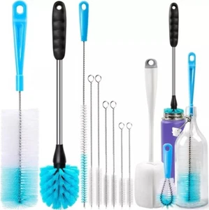 White Bottle Brush Tube Cleaning Set For Washing Narrow Neck Bottles Pipes Sinks - Picture 1 of 6