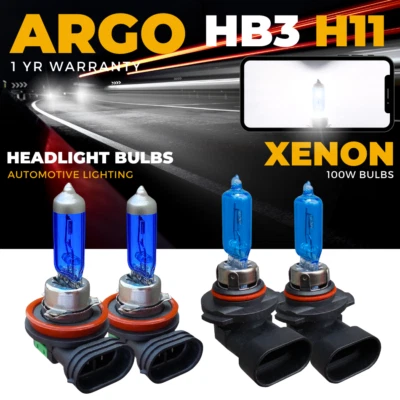 For Honda Civic FC Headlight Bulbs White Xenon 100w MK10 High Low Beam 2016-On - Image 1 of 4