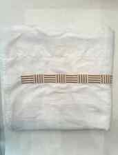 PRATESI King Flat Sheet 110x112 White Gold Finest Egyptian Cotton