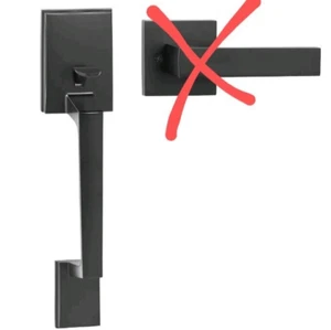 VEVOR Entry Door Handle Matte Black Square Handle No Lock MISSING MATCH - Picture 1 of 3