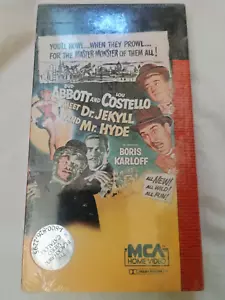 Abbott & Costello Meet Dr. Jekyll & Mr. Hyde VHS 1953 Sealed 1983 Release - Picture 1 of 6