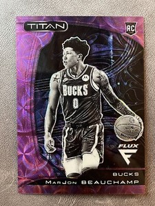 2022-23 MarJon Beauchamp Panini Flux TITAN Purple Scope Prizm Rookie RC /17