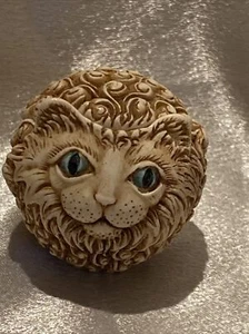 Harmony Kingdom Rosie the Cat Roly Poly Trinket Box by Adam Binder made in UK - Picture 1 of 10