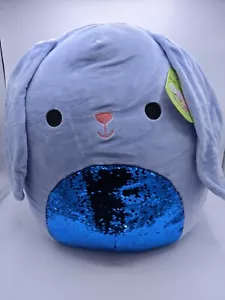 Squishmallow 16 Zoll Knöpfe Das blaue Kaninchen Plüschtier 2021 Neu - Bild 1 von 1