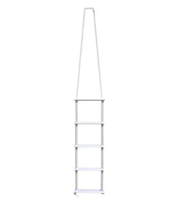 Barco inflable marino Pactrade kayak blanco plegable de 5 pasos cuerda de PE escalera de PVC - Imagen 1 de 6