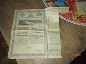 Ancienne Action Obligation 420 Francs Kötelezvény Emprunt 1911 Ville de Budapest - Picture 1 of 4