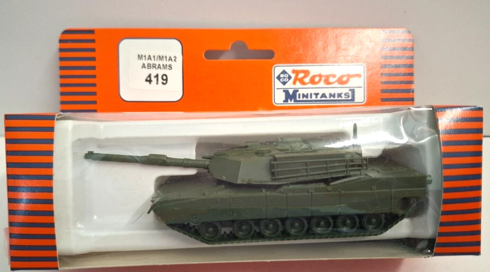 ROCO MINITANKS 1:87 PLASTICA MEZZO MILITARE M1A1/M1A2 ABRAMS   ART 419 - Immagine 1 di 1
