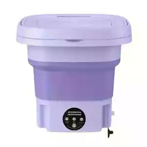 Portable Mini Washing Machine Washer Foldable Washer and Spin Dryer Small Travel - Picture 1 of 7