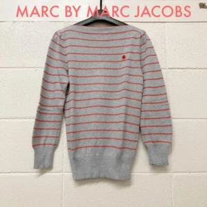 MARC BY MARC JACOBS Long Sleeve Boat Neck Cotton Cashmere Knit Sweater Stripe XS - Picture 1 of 9